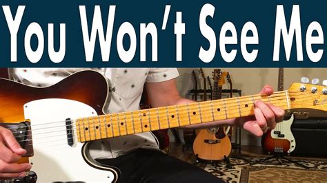 Beatles You Won T See Me Guitar Lesson Tutorial Youtube