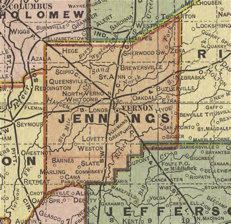 North Vernon Indiana Map