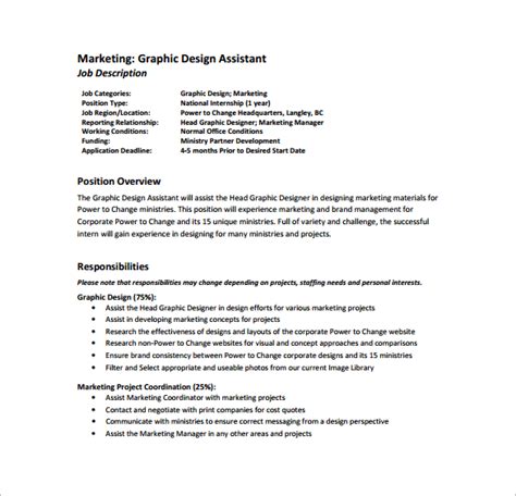 Graphic Designer Intern Job Description Ferisgraphics