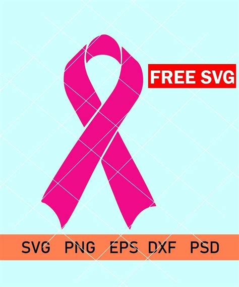 Cancer Awareness Ribbon Free Svg Cancer Fighter Svg Cancer Ribbon