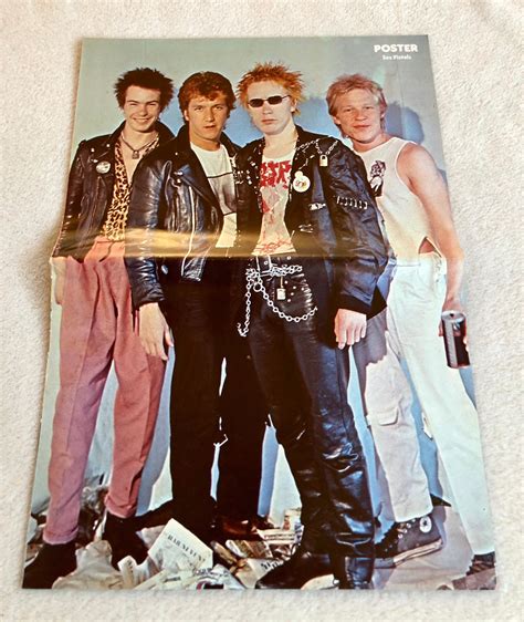 Sex Pistols Poster 1977 Punk Band Johnny Rotten Sid Vicious Etsy