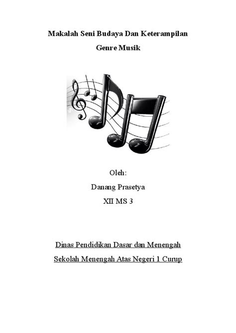 (DOC) Makalah Seni Budaya Dan Keterampilan | Danang Prasetya - Academia.edu
