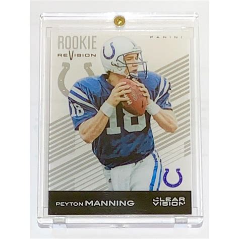 Sold Price Rare Peyton Manning Rookie Revision Football Card March 6