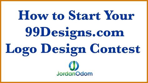 How To Start Your 99 Designs Logo Design Contest Youtube