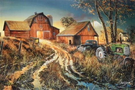 Jim Hansel Diamonds In The Rough Tractor Farm Sn Art Print Farm