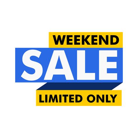 Sale Banner Set Special Offer Tag Collection Weekend Hot Deal Badge