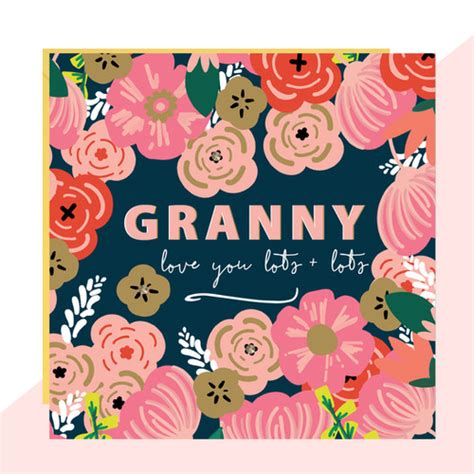 Floral Granny Love Card Lottie Simpson