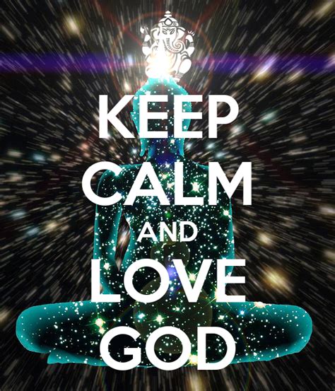 Keep Calm And Love God Poster Vishan Keep Calm O Matic