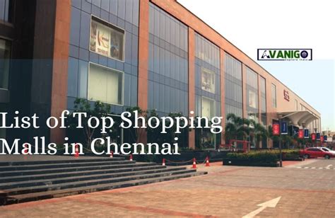12 Best Shopping Malls In Chennai You Should Visit Avanigo