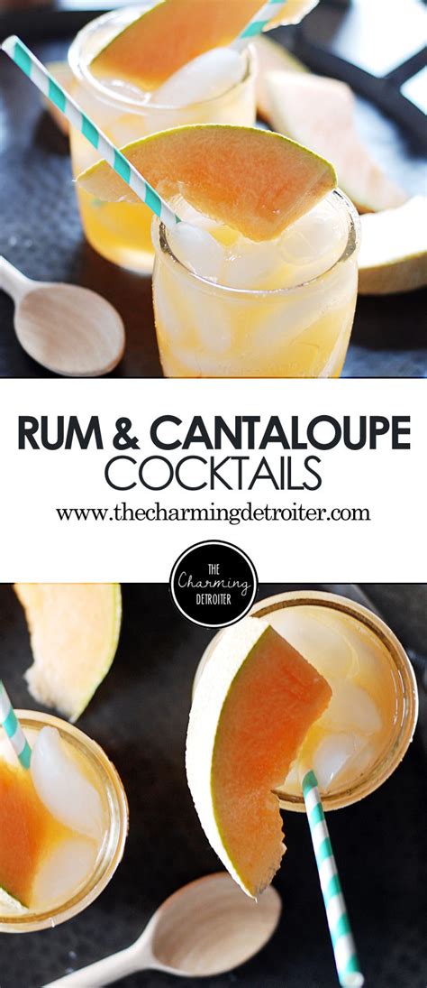 Rum And Cantaloupe Cocktail Recipe Cantaloupe Cocktail Yummy Drinks Food And Drink