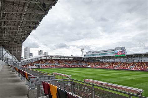 Brentford christen new stadium with penalty shootout win. AFL Architects | Practical Completion of Brentford ...
