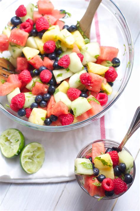 Minty Mojito Fruit Salad The Baker Chick