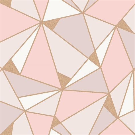 Pink And Grey Geometric Wallpaper Wallpaper