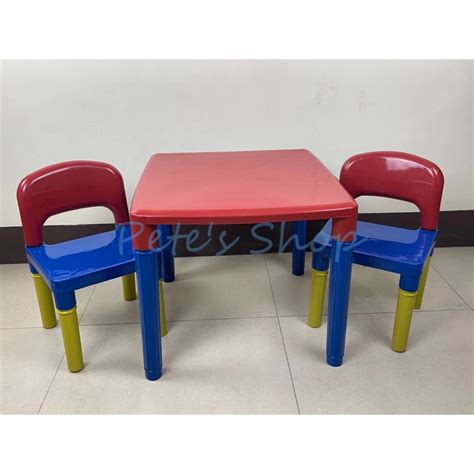 With lovely and cute appearance, beston carousel for kids can easily attract. Kids Study Table With Complete Kiddie Chairs | Shopee ...
