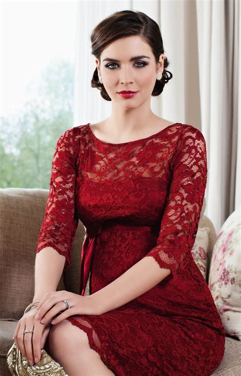 A Deeply Dramatic Shade Of Scarlet Gives Our Best Selling Amelia Lace