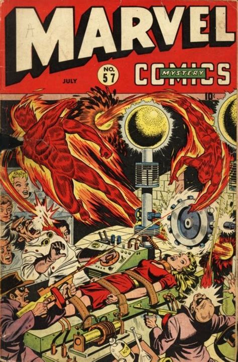 Marvel Mystery Comics #57, July 1944, cover by Alex Schomburg | Comics