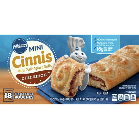 Pillsbury Mini Cinnis Cinnamon 18 Each Instacart