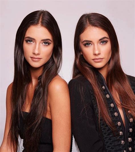 Herbert Twins Brunette Beauty Twin Models Beauty