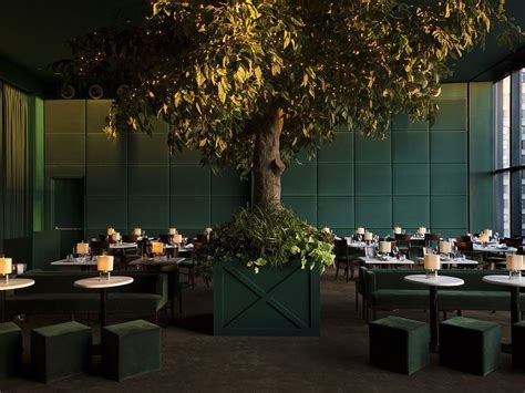 Green Is In Restaurant Design Tree Restaurant Tree