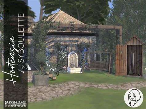 Hortensia Garden Cc Sims 4 Syboulette Custom Content For The Sims 4