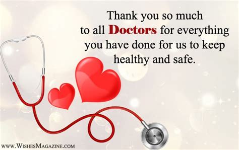 Thank You Messages For Doctors Quotes And Notes Wishesmessages Hot