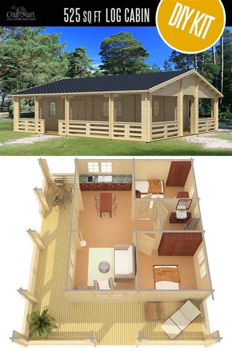 Tiny Log Cabin Kits Easy Diy Project Craft Mart Small Log Cabin