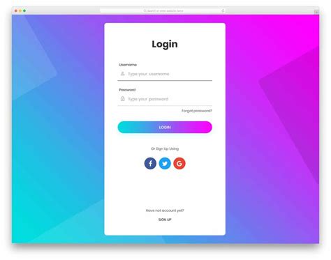 Bootstrap Login Form Examples With Trendy Design And Useful Options