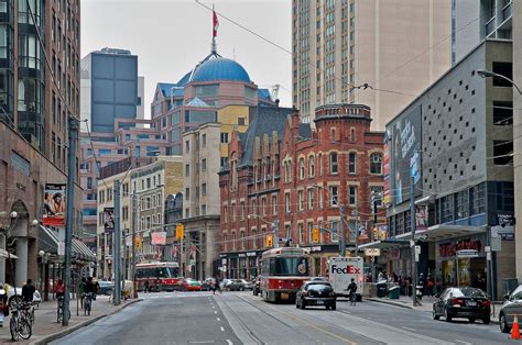 Carlton Street Toronto Ontario Walkable City Pedestrian City