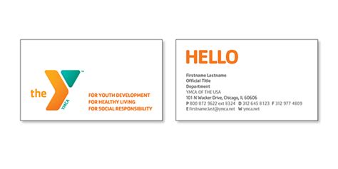 It comes in photoshop and illustrator file formats with a fully editable layout. Business card layout for YMCA of the USA on Behance