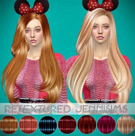 Jenni Sims Butterflysims Hair Retextured Including Mesh Sims Downloads Sims Hair