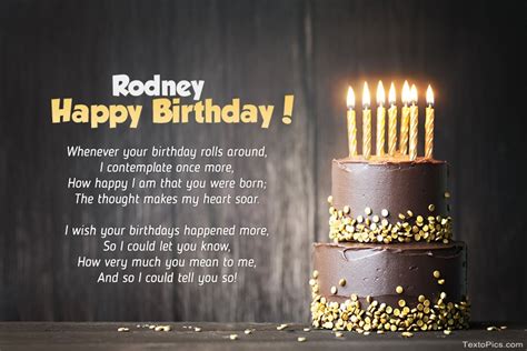 Happy Birthday Rodney Pictures Congratulations