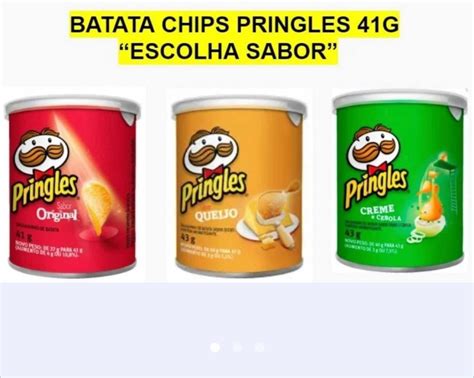 Pote Batata Pringles 41g Escolha Sabor Mercado Livre