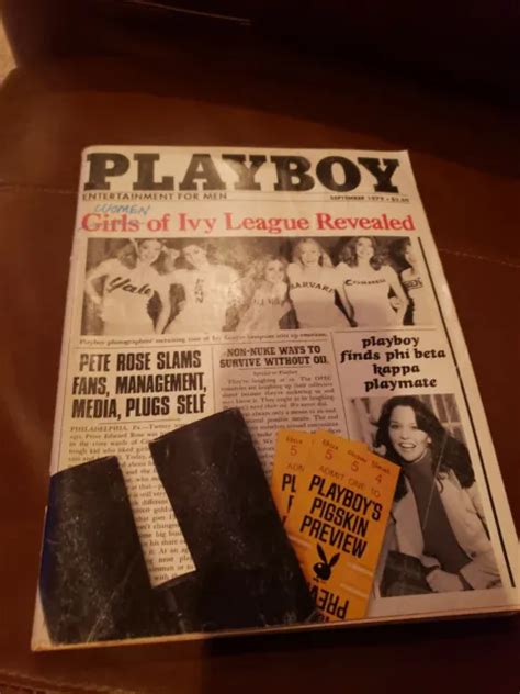 Playboy Magazine September Playmate Vicki Mccarty Women Of Ivy League Picclick Uk