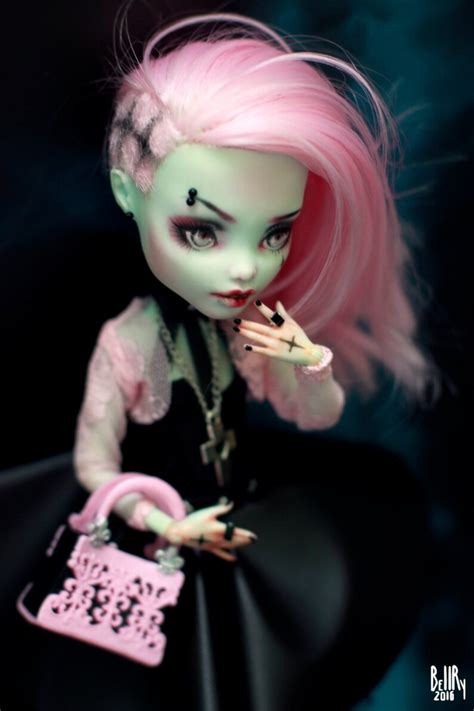 Ooak Frankie Stein Monster High Doll Repaint Custom Etsy