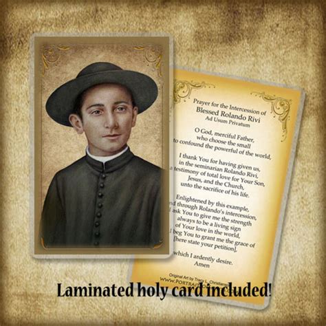 Bl Rolando Rivi Pendant And Holy Card T Set For Etsy