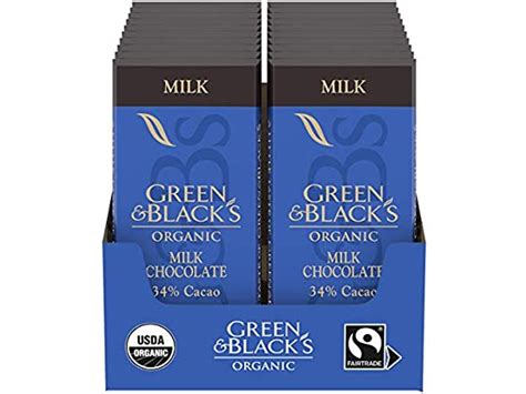 Green Black S Organic Milk Chocolate 20 Pack