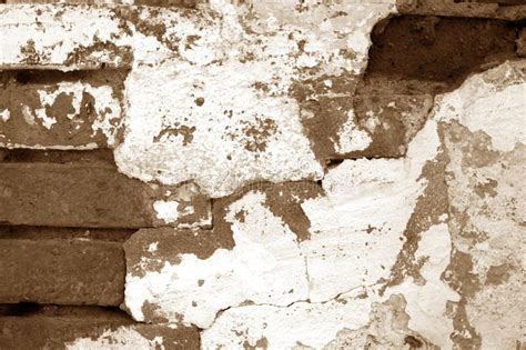 Old Grungy Brick Wall Texture In Brown Tone Stock Image Image Of