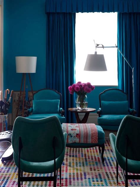 Turquoise Walls Interiors By Color