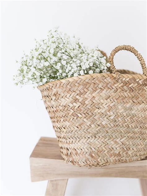 French Market Basket The Mae Woven Bag Straw Etsy French Market