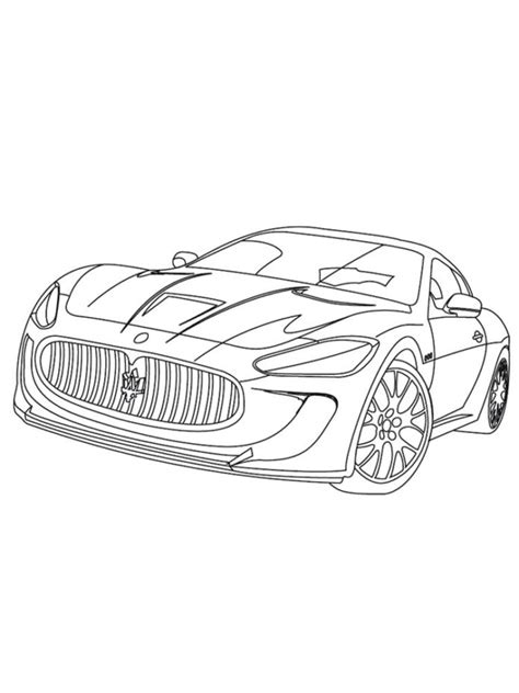 Maserati Granturismo Coloring Book To Print And Online