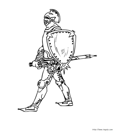 Au moyen âge, le chevalier était un combattant à cheval, détenant également un titre de noblesse. CHEVALIER - Coloriages de chevaliers a imprimer - Toupty.com