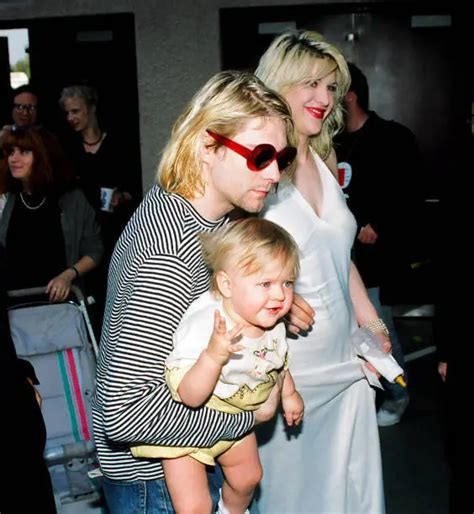 Kurt Cobain Of Nirvana With Wife Courtney Love And Daughter Fran 1993 Old Photo 1 Eur 6 55