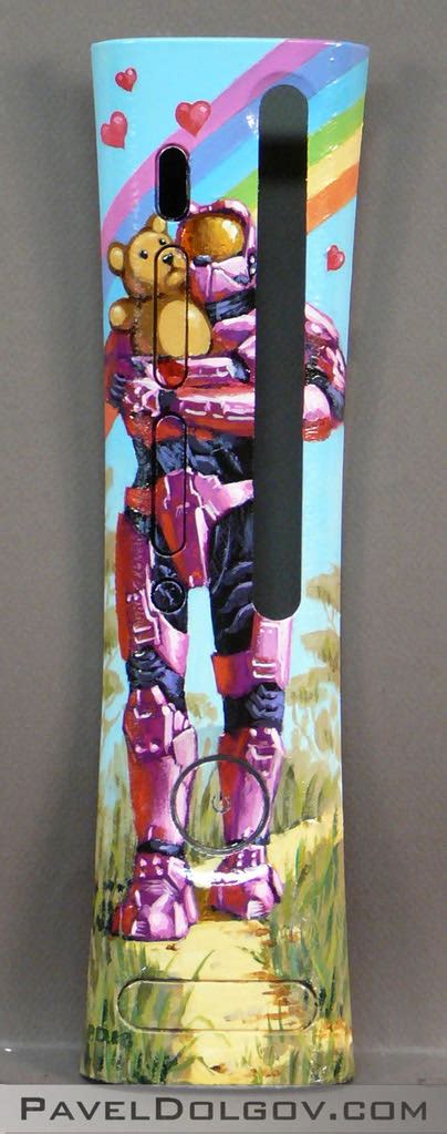 Halo 3 Pink Master Chief With Teddy Bear Custom Painted Ha Flickr