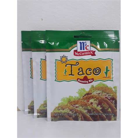 Mccormick Taco Mix 40gx3pcs Shopee Philippines