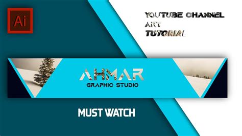 How To Make A Youtube Banner In Adobe Illustratortutorial Youtube
