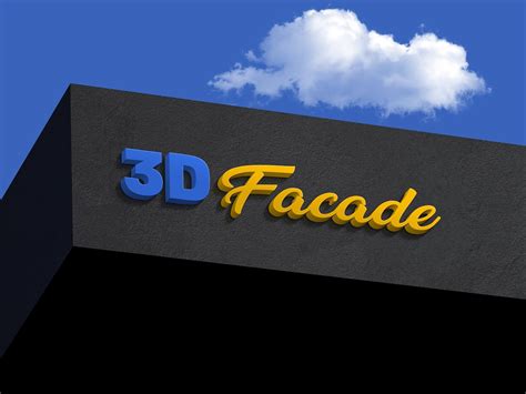Free Shop Facade 3d Logo Mockup Psd By Zee Que Designbolts On Dribbble