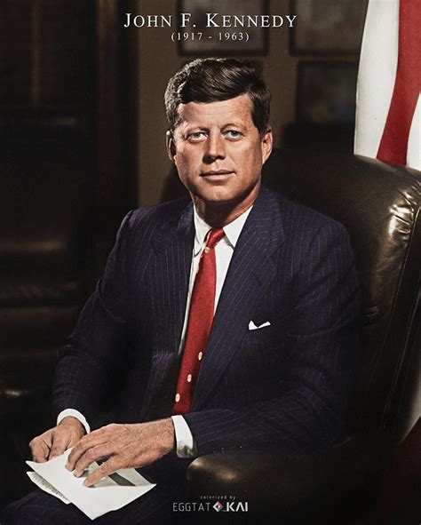 President John F Kennedy In Oval Office White House 1961