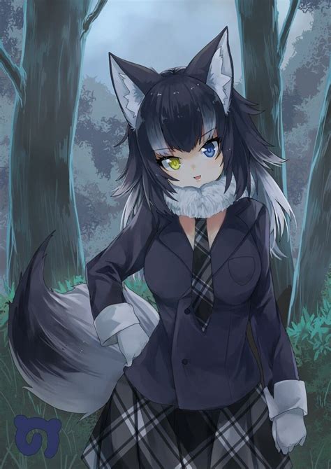Grey Wolf Kemono Friends Anime Wolf Girl Anime Character Design