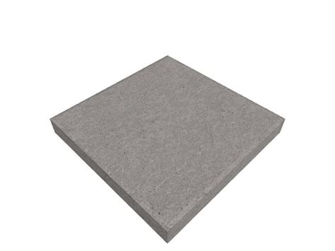 16 In L X 16 In W X 2 In H Square Gray Concrete Patio Stone In The