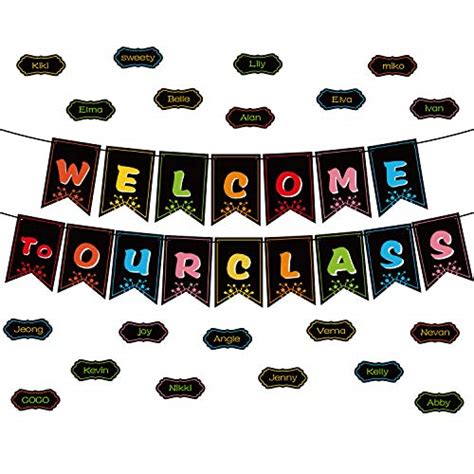 Blulu Classroom Decorations Welcome Banner Welcome Bulletin Board